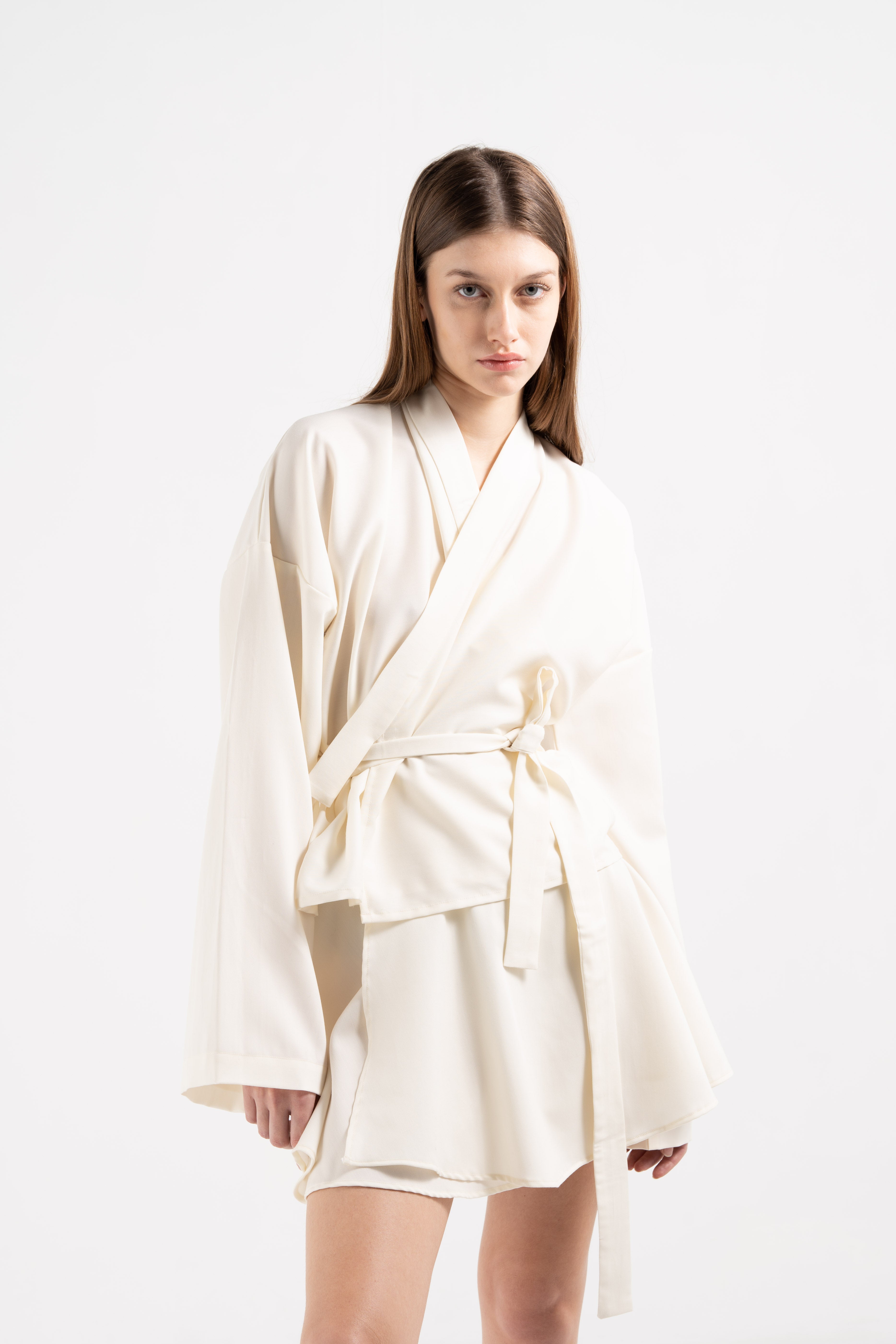 OFF-WHITE WOOL BALLERINA WRAP SKIRT image 0
