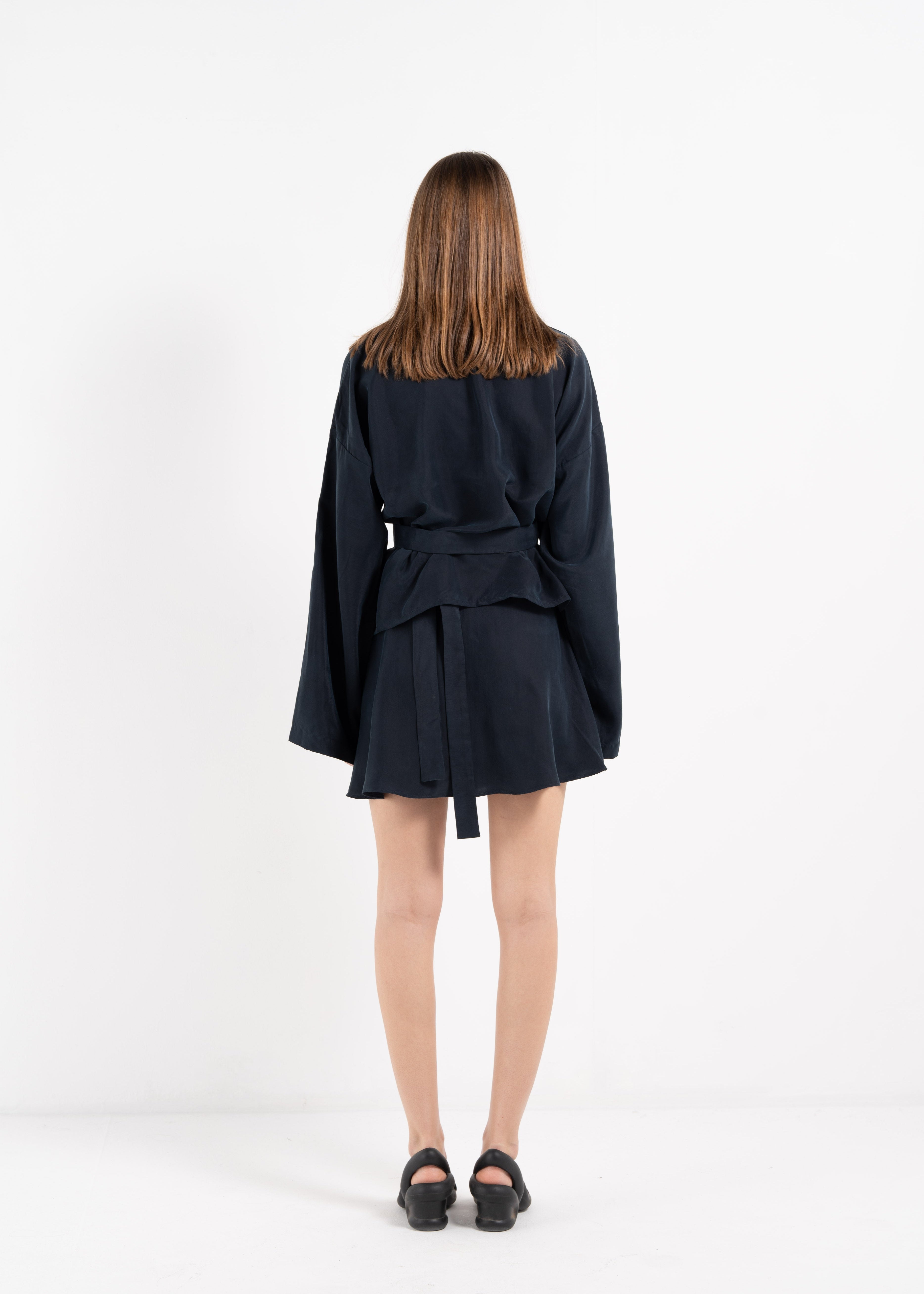 SILK BALLERINA WRAP SKIRT image 11