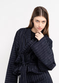 NIGHT BLUE STRIPED KIMONO image 0
