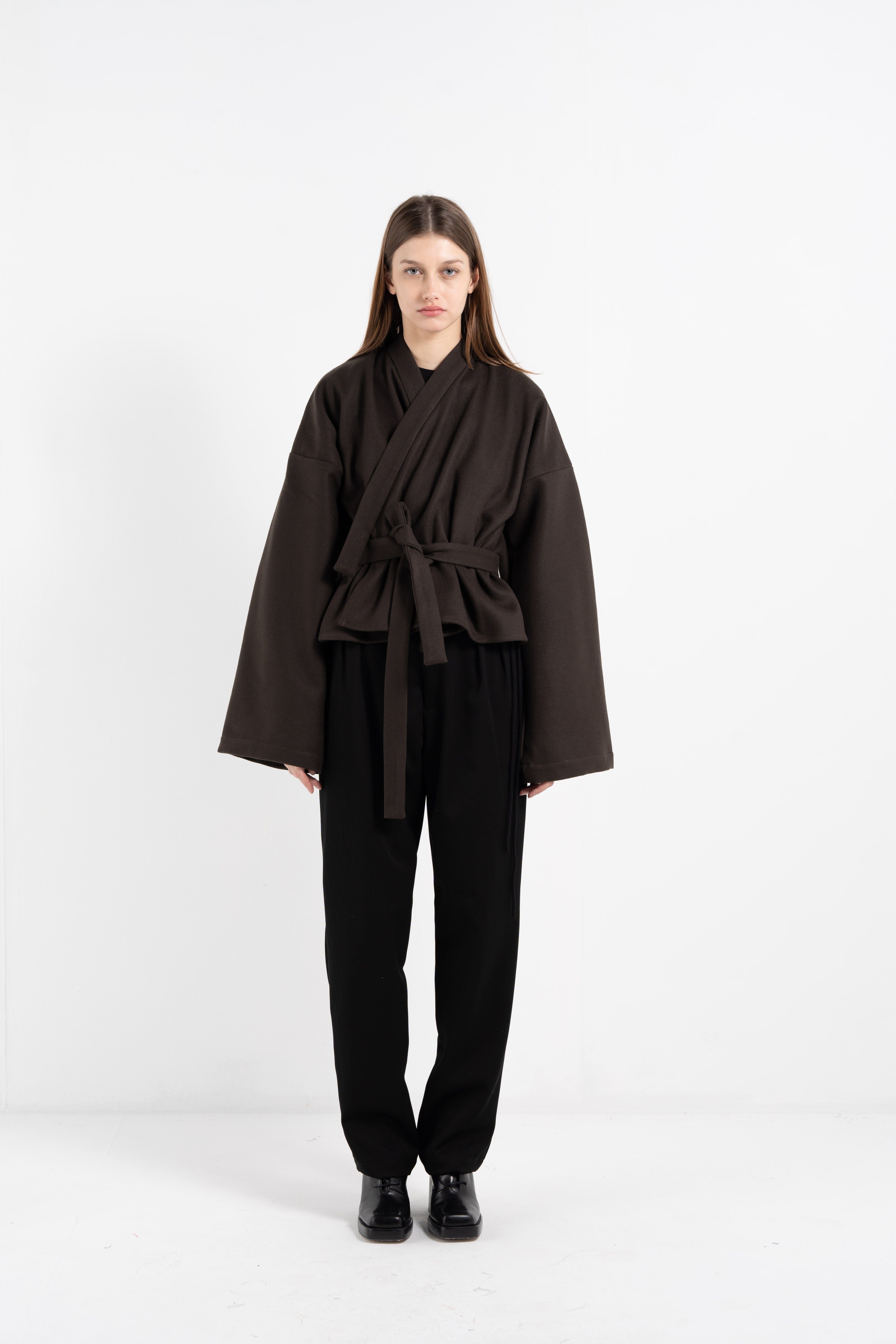 THICK WOOL KIMONO image 3
