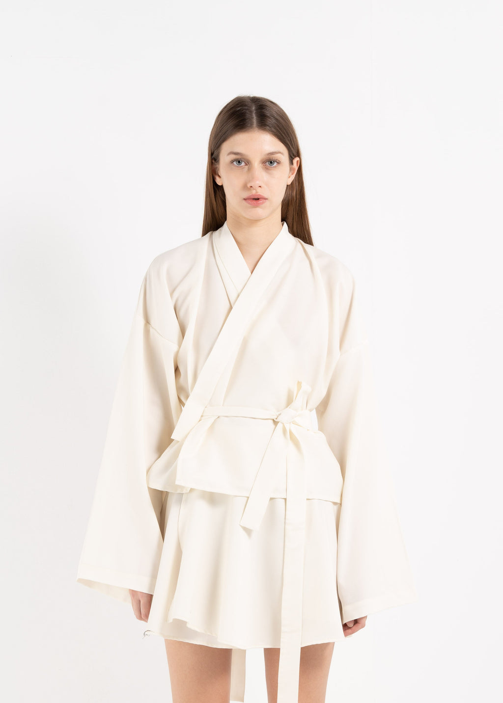 OFF-WHITE WOOL KIMONO image 0
