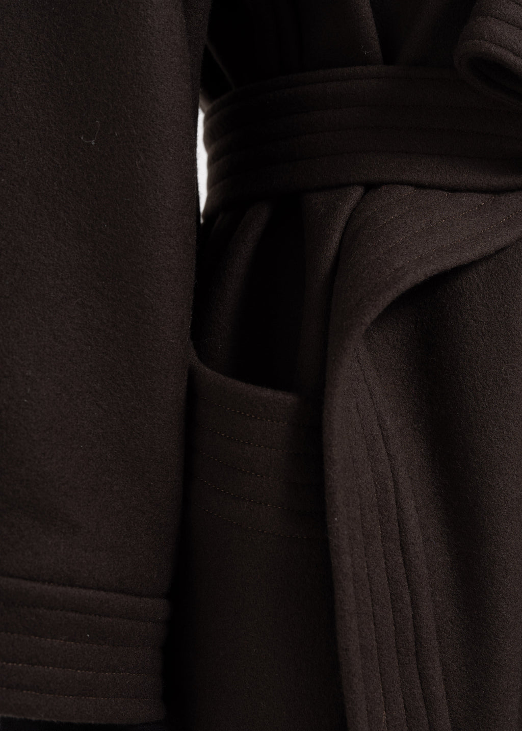 BLACK KIMONO COAT image 9