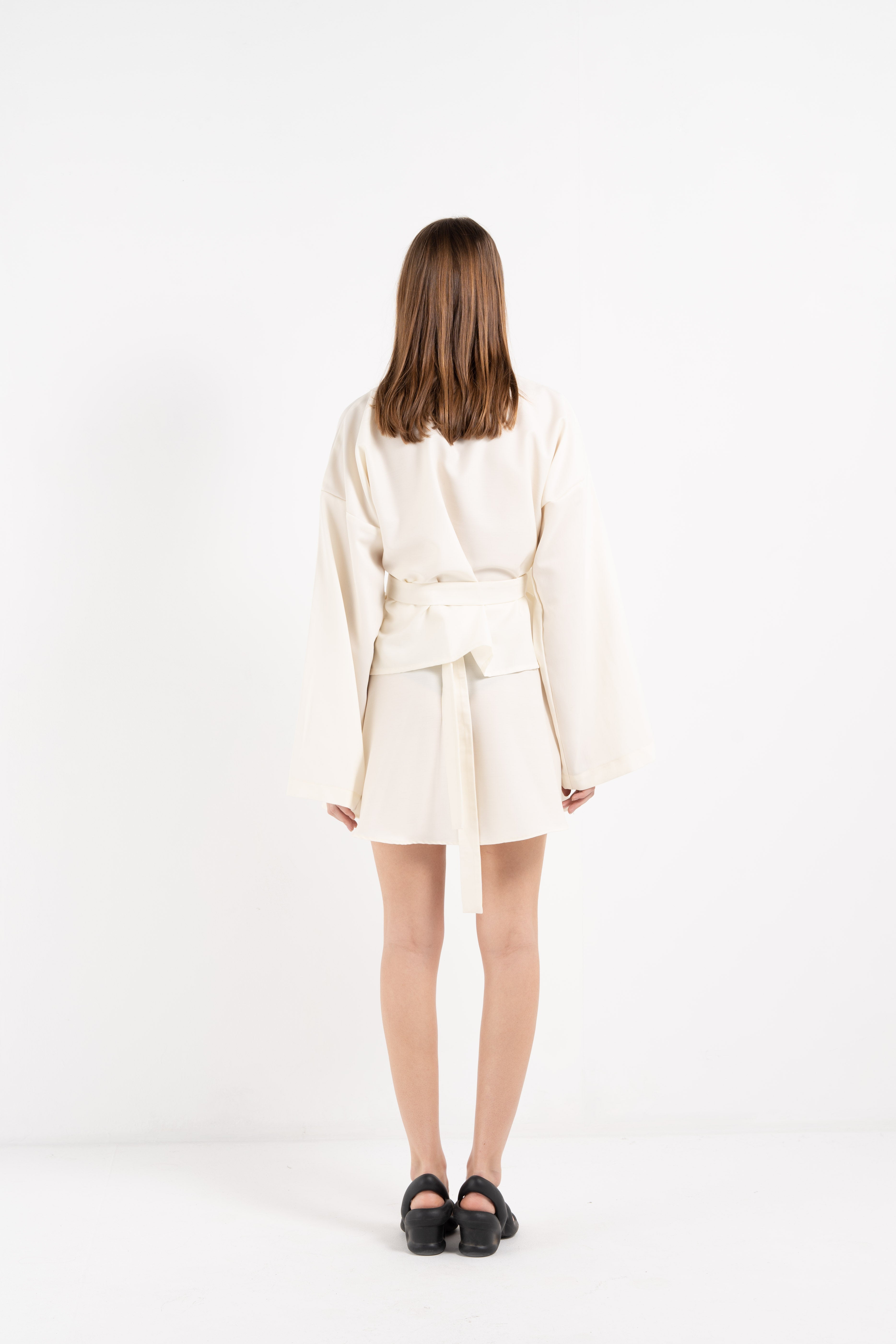 OFF-WHITE WOOL BALLERINA WRAP SKIRT image 2