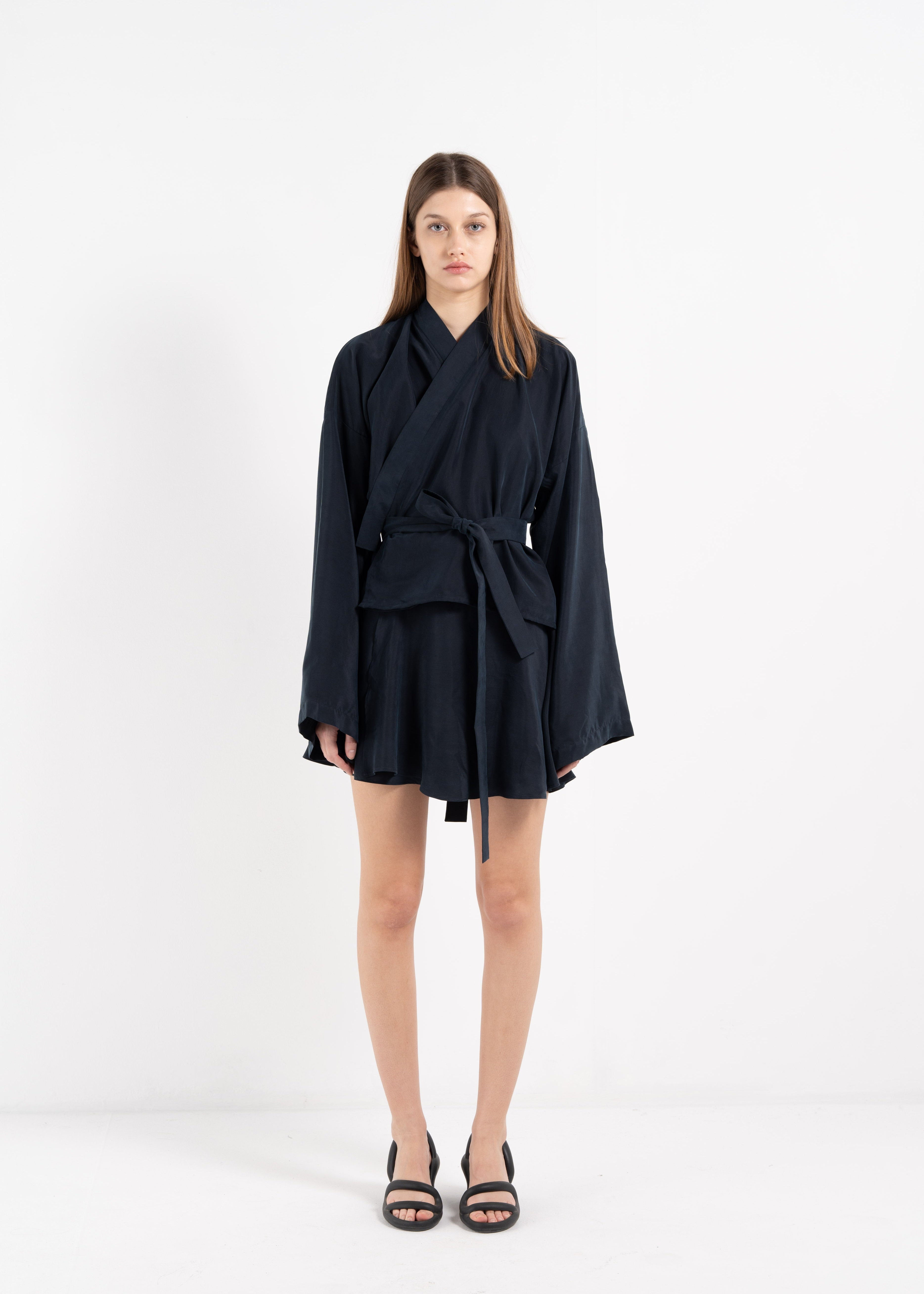 SILK BALLERINA WRAP SKIRT image 10
