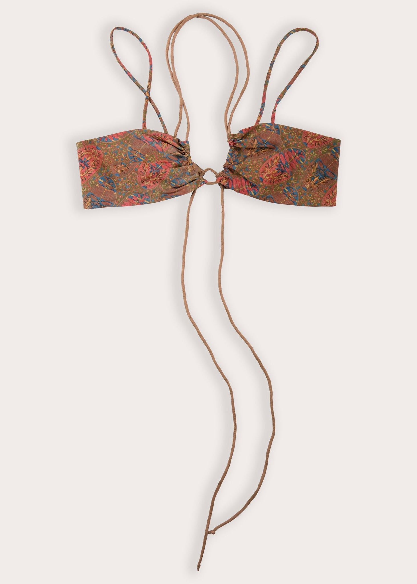 TIETOP BROWN FLOWERS image 0