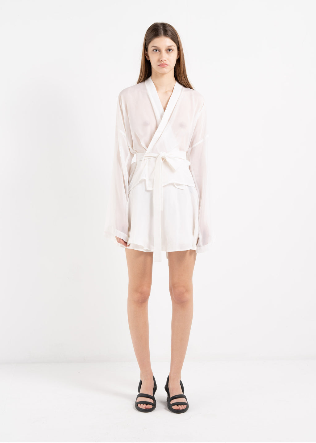 SILK BALLERINA WRAP SKIRT image 5