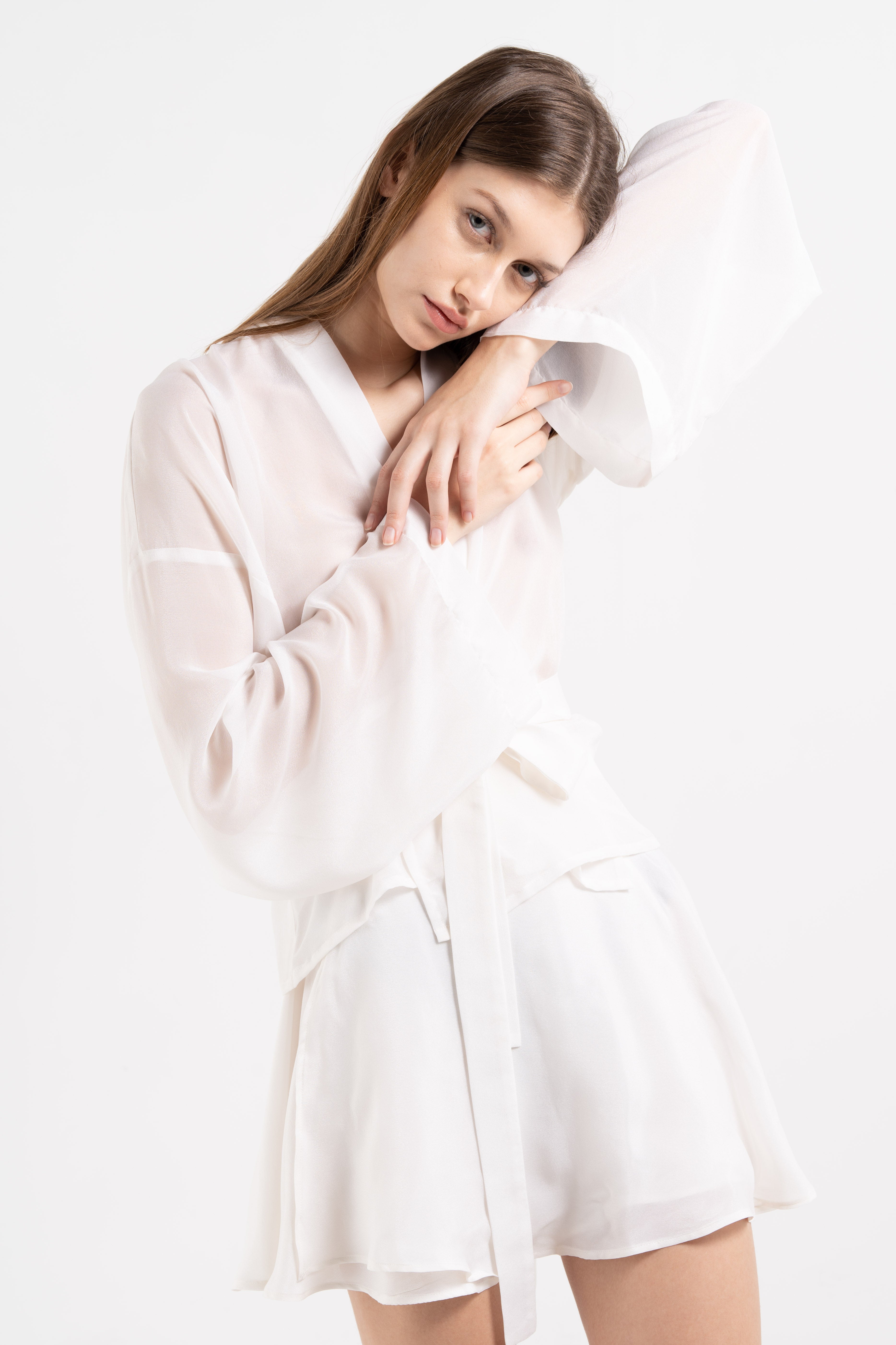 SILK BALLERINA WRAP SKIRT image 6