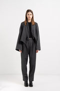HIGH WAIST TROUSERS WITH PLEATS image 4